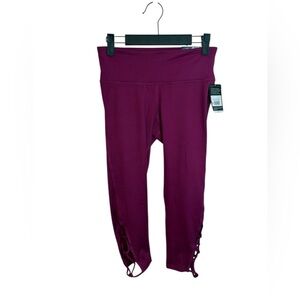 Nwt C9 by Champion Grape Vine Lace Up Cropped Active Leggings